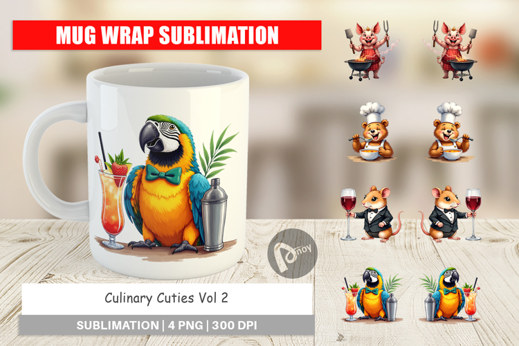 Culinary Cuties Mug Wrap