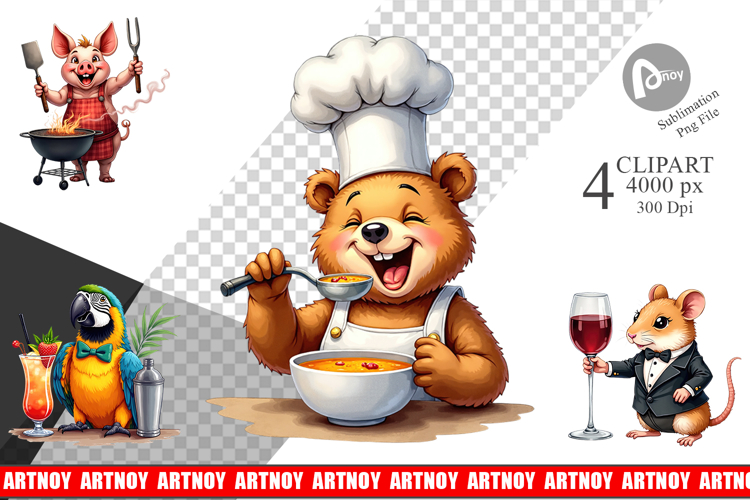 Culinary Cuties Clipart