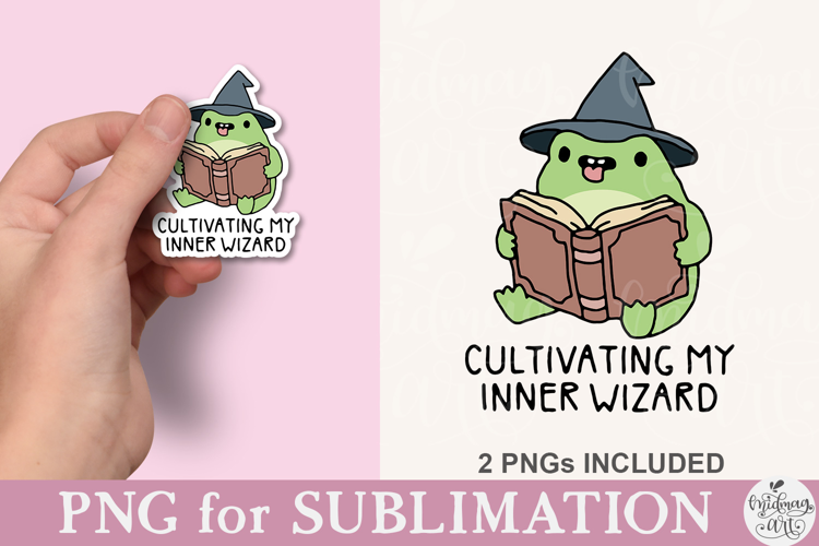 Cultivating My Inner Wizard Frog PNG