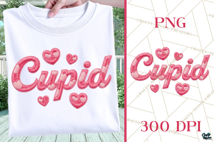 Faux Yarn Cupid | Love Quote | Valentine Png for Shirt