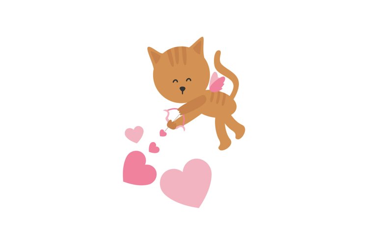 Cupid Cat SVG Cut File