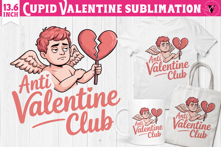 Cute Valentines Clipart | Anti Valentine Cupid