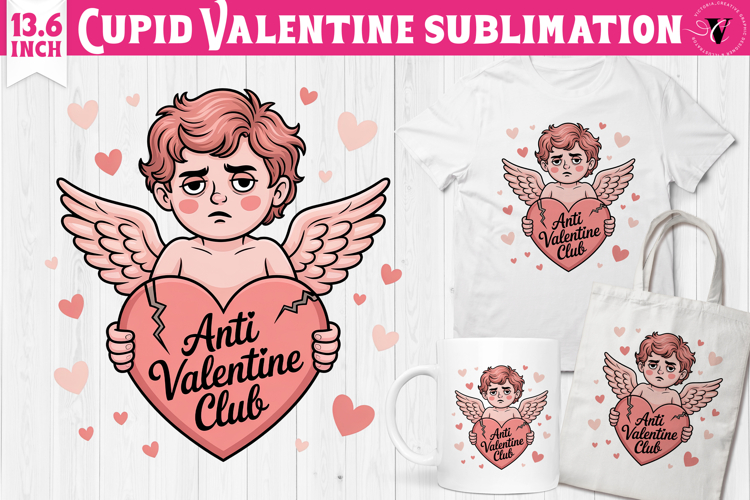 Cute Valentines Clipart | Anti Valentine Cupid