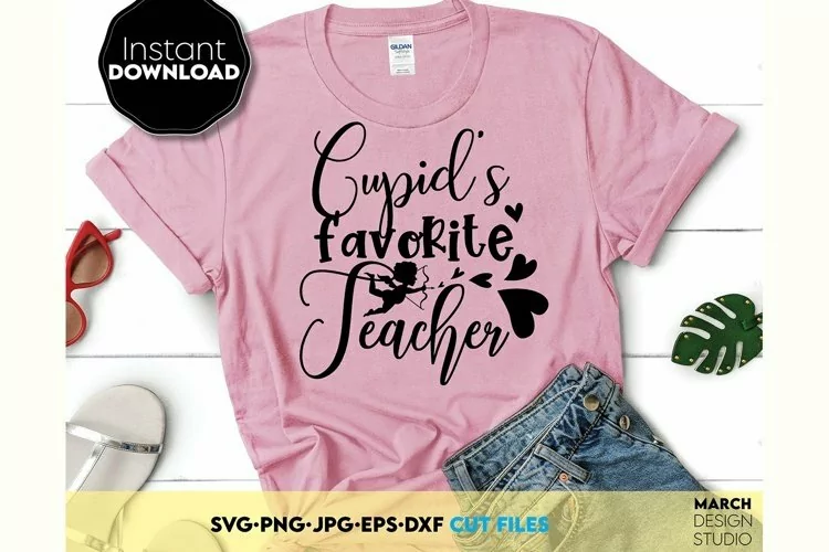 Cupids Favorite Teacher SVG PNG | Teacher Valentines Day SVG