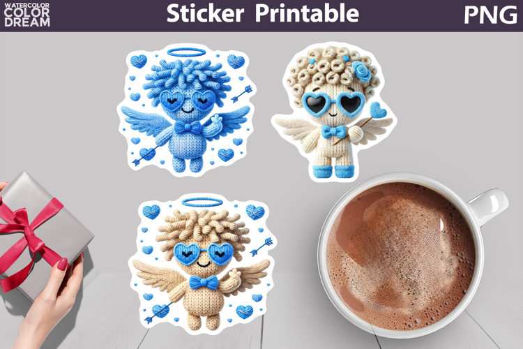 Cupid Sticker | Valentine Sticker Printable