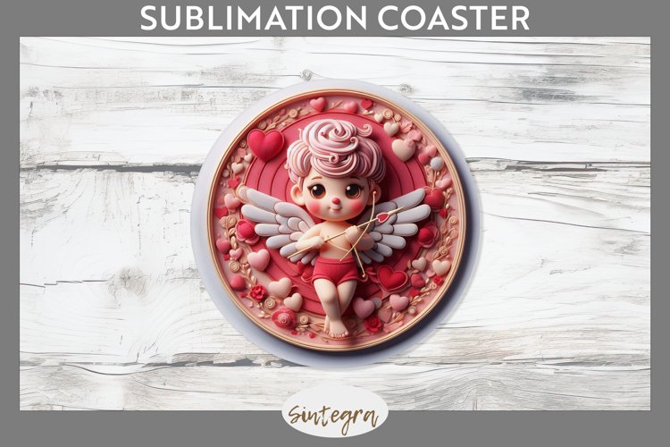 Cupid v10 Round Coaster Sublimation