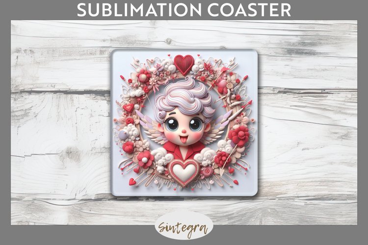 Cupid v9 Square Coaster Sublimation
