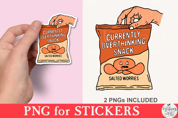Currently Overthinking Snack Png