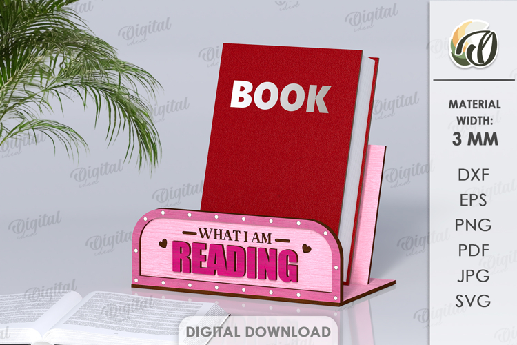 Currently Reading Sign Laser Cut. Stand Decor SVG