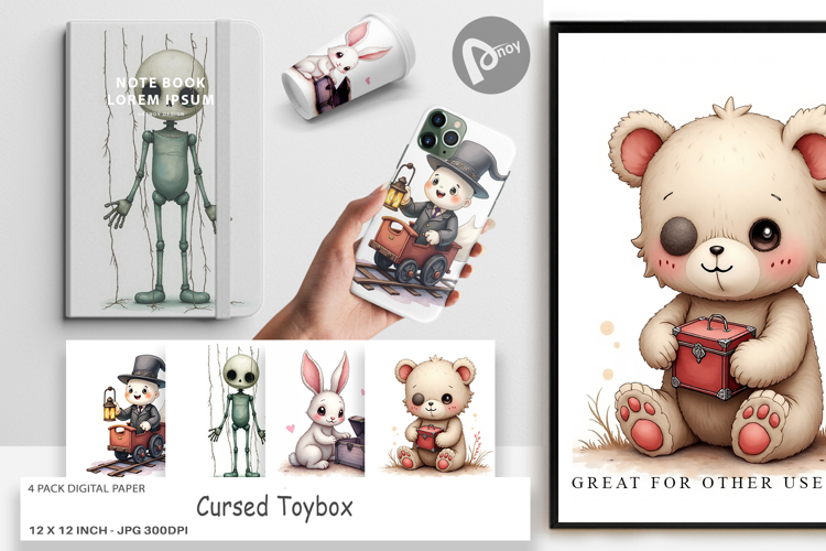 Digital Paper Cursed Toybox
