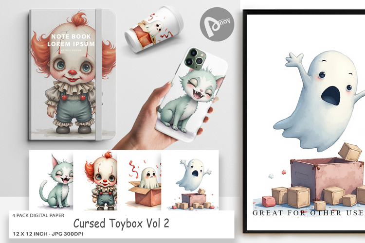 Digital Paper Cursed Toybox