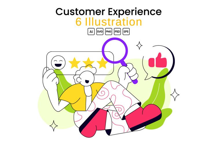 6 Customer Experience Illustration example image 1