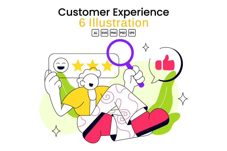 6 Customer Experience Illustration