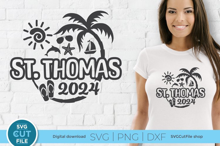 2024 St. Thomas svg - US Virgin Islands Vacation or Trip