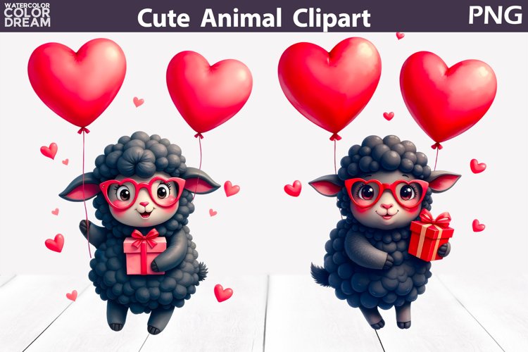 Cute Sheep Clipart Image 6