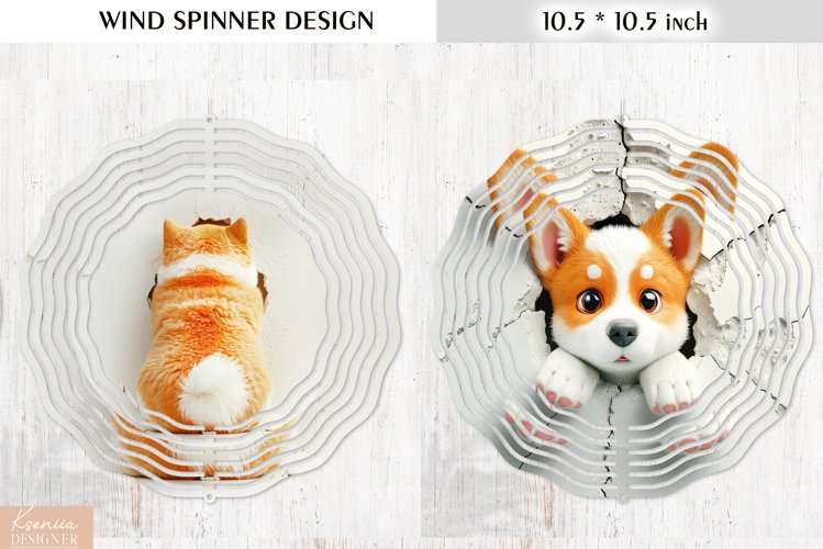 3d Funny Animal Wind Spinner Design