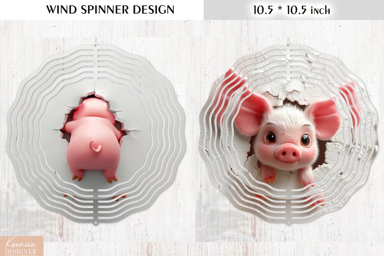 3d Funny Animal Wind Spinner Design