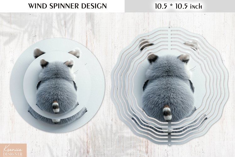 3d Funny Animal Wind Spinner Design