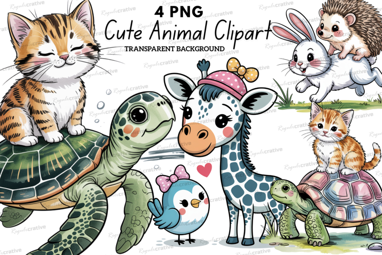 Cute Animal Clipart Image 5