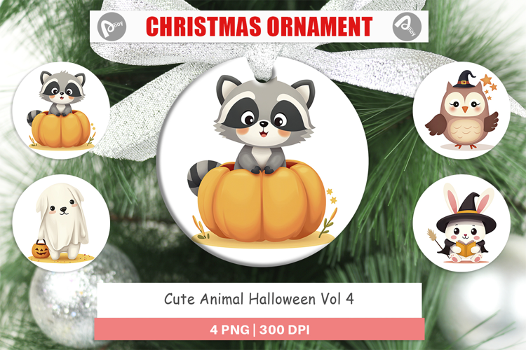 Ornament Cute Halloween Animals