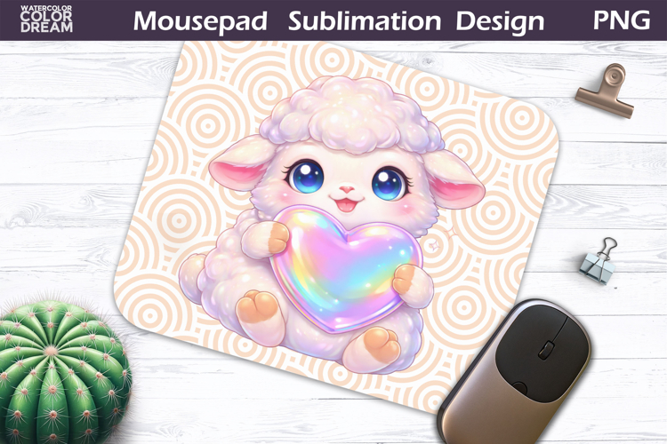 Cute Animal Mousepad | Valentine Sublimation