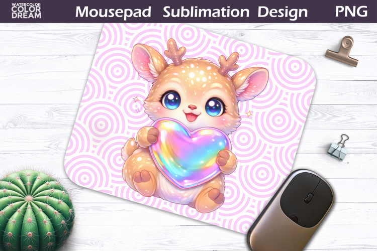 Cute Animal Mousepad | Valentine Sublimation