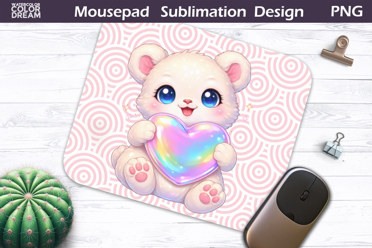Cute Animal Mousepad | Valentine Sublimation