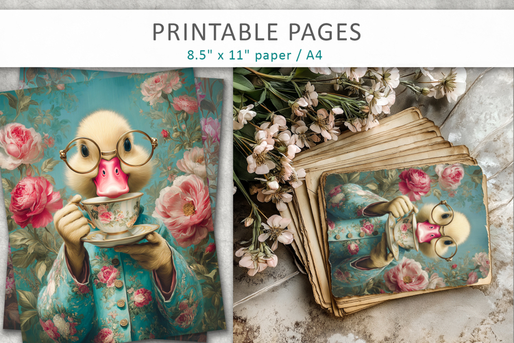 animal pages for crafting, animal art print