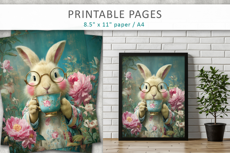 funny animal printable pages, junk journal papers