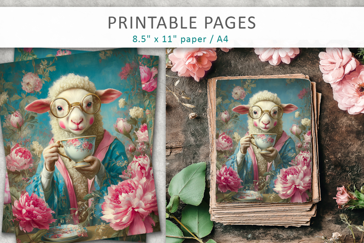 animal pages for crafting, whimsical animal art