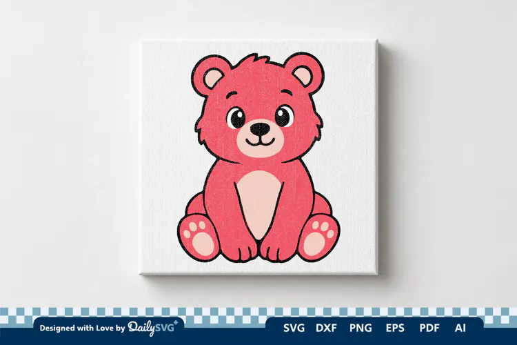 Cute Bear SVG | Adorable Animal Cut File
