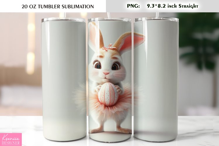 Cute Easter Bunny Tumbler Wrap