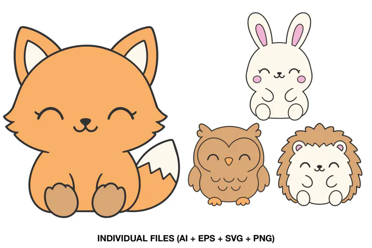 Woodland Animals for Kids Scrapbooking, Nursery Memory Album