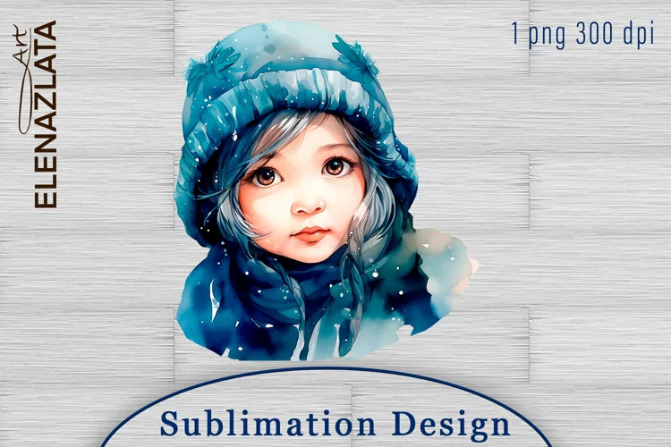Vintage cute baby Clipart Watercolor Clipart