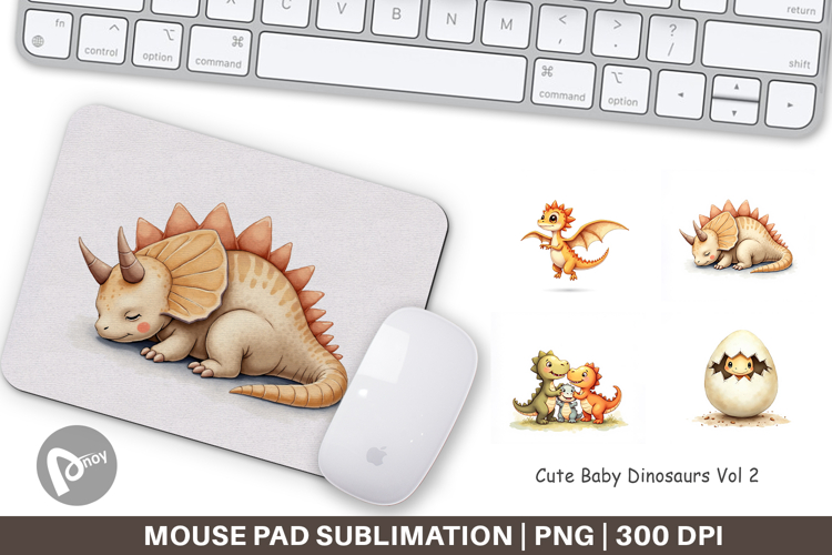 Baby Dinosaurs Mouse Pad