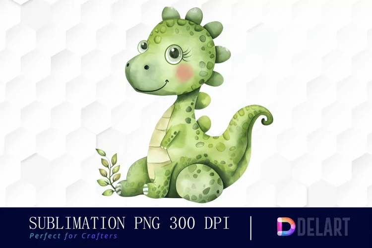 Cute Baby Dinosaurs Sublimation PNG Clipart