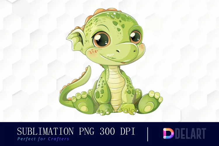 Cute Baby Dinosaurs Sublimation PNG Clipart