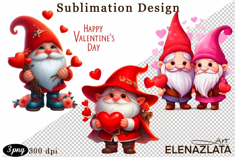 Cute gnome clipart, birthday gnome sublimation
