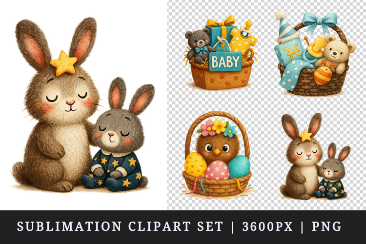 Cute Baby clipart printable sublimation design png