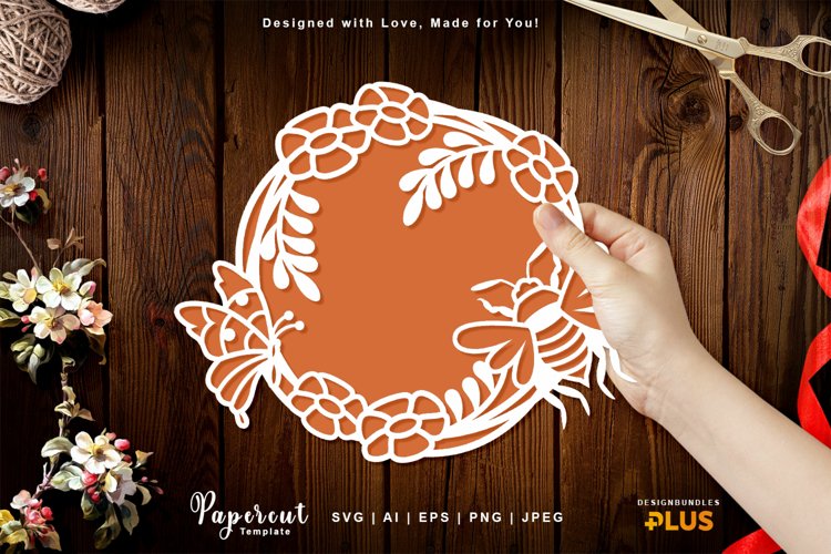 Butterfly Flowers Svg Image 13