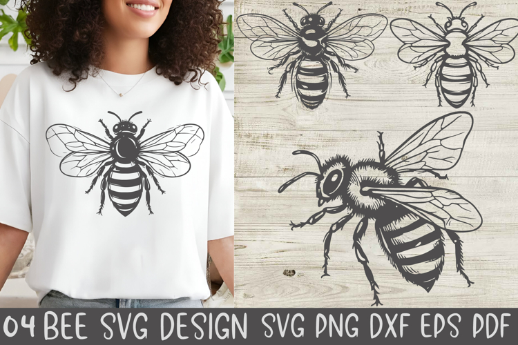Cute Bee Svg Design, Bee Cut File