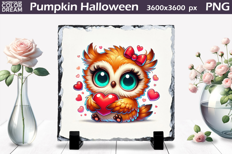 Cute Bird Sublimation Slate | Bird Heart Design