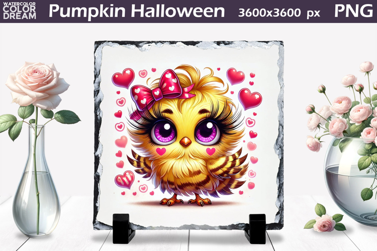 Cute Bird Sublimation Slate | Bird Heart Design