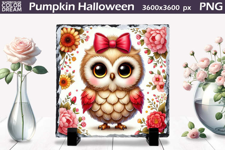 Cute Bird Sublimation Slate | Bird Floral Design