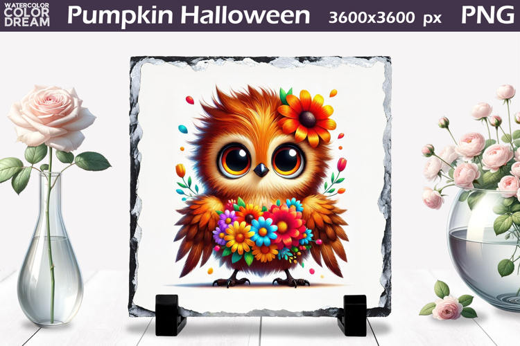 Cute Bird Sublimation Slate | Bird Floral Design