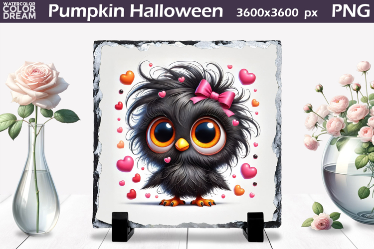 Cute Bird Sublimation Slate | Bird Heart Design