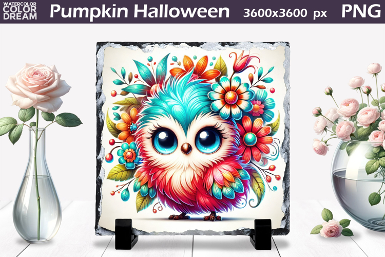 Cute Bird Sublimation Slate | Bird Floral Design