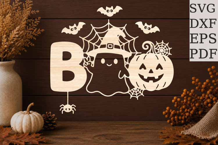 Cute BOO Halloween SVG