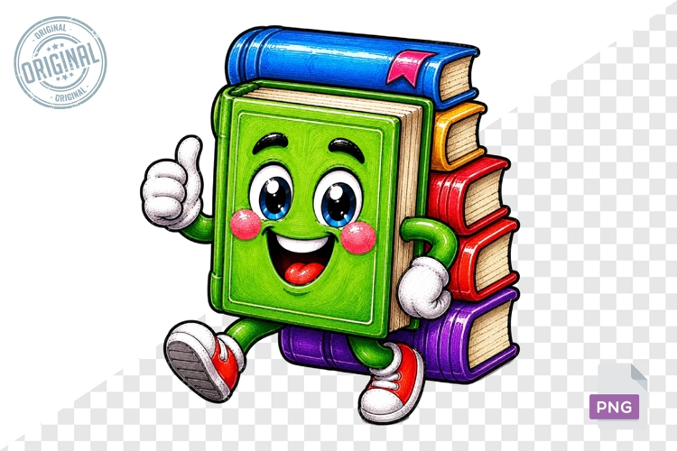 Bookstack Clipart Image 3