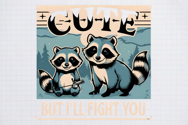 Cute But Ill Fight You, cute sign design ,